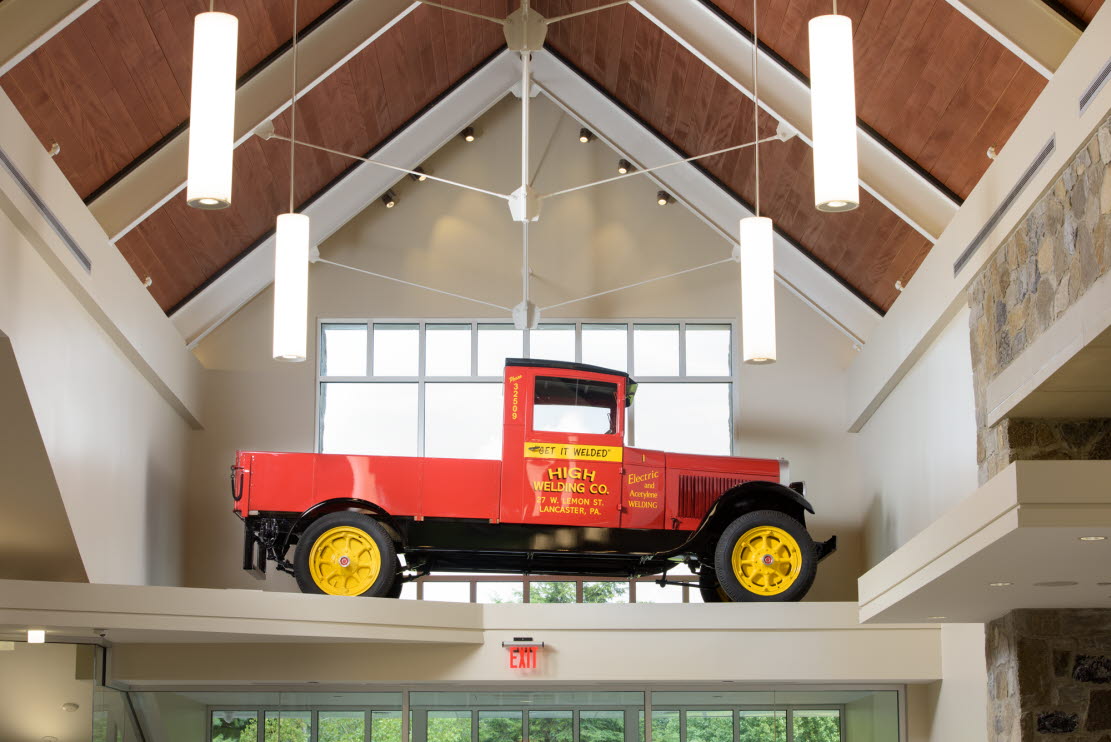 REO Speedwagon display in The S. Dale High Leadership Center